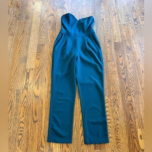 Express Dark Green Jumpsuit